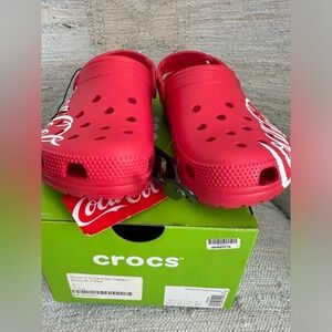 Crocs Coca Cola. New with tags. Size 7 - 7-1/2. Unisex